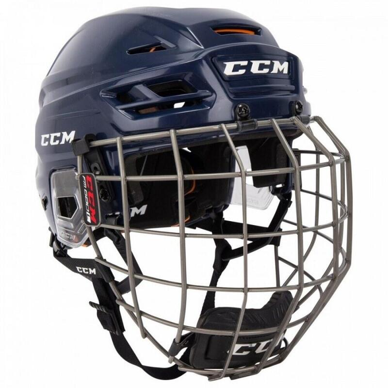 Eishockey-Helm Navy Erwachsene CCM TACKS 710 Combo