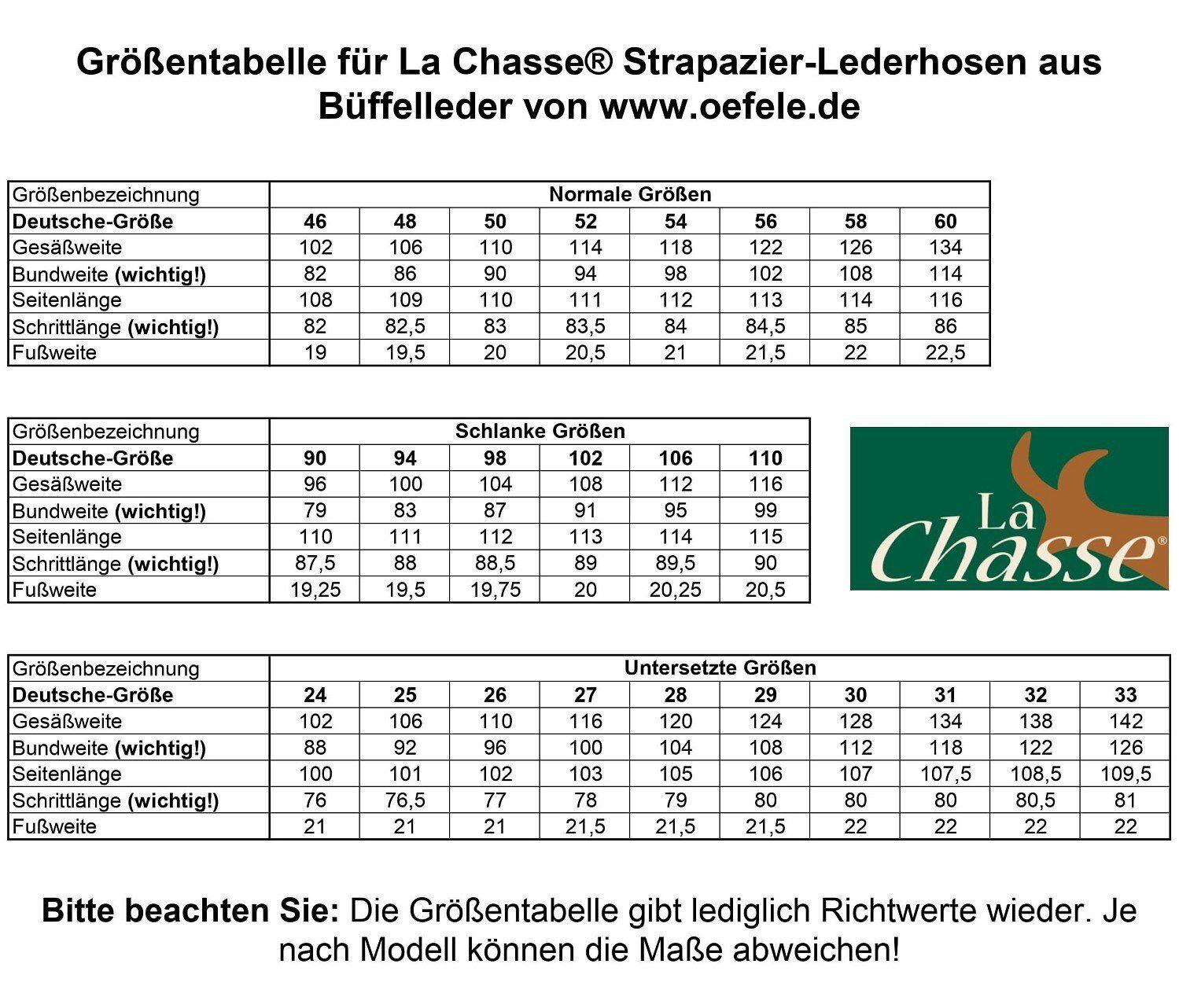 La Chasse® Jagd Lederhose aus Büffelleder Herren Büffellederhose Jagdhose 4/5
