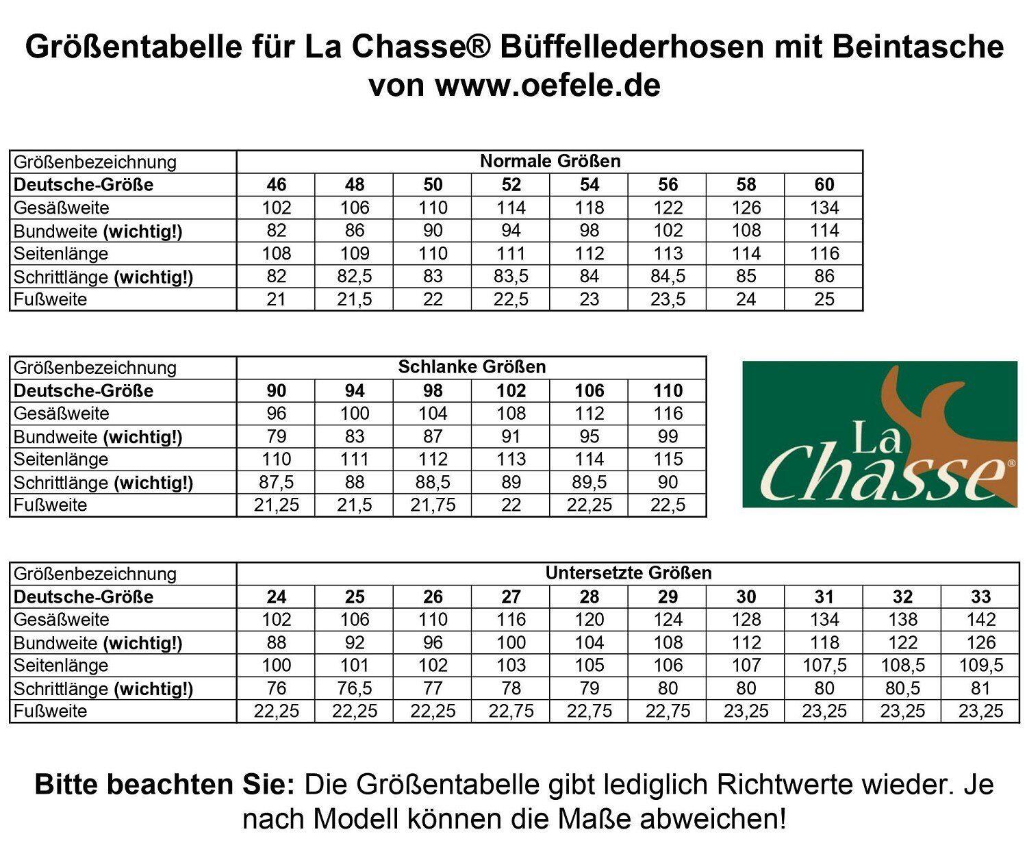 La Chasse® Jagd Lederhose aus Büffelleder Herren strapazierfähig Jagdhose 4/5