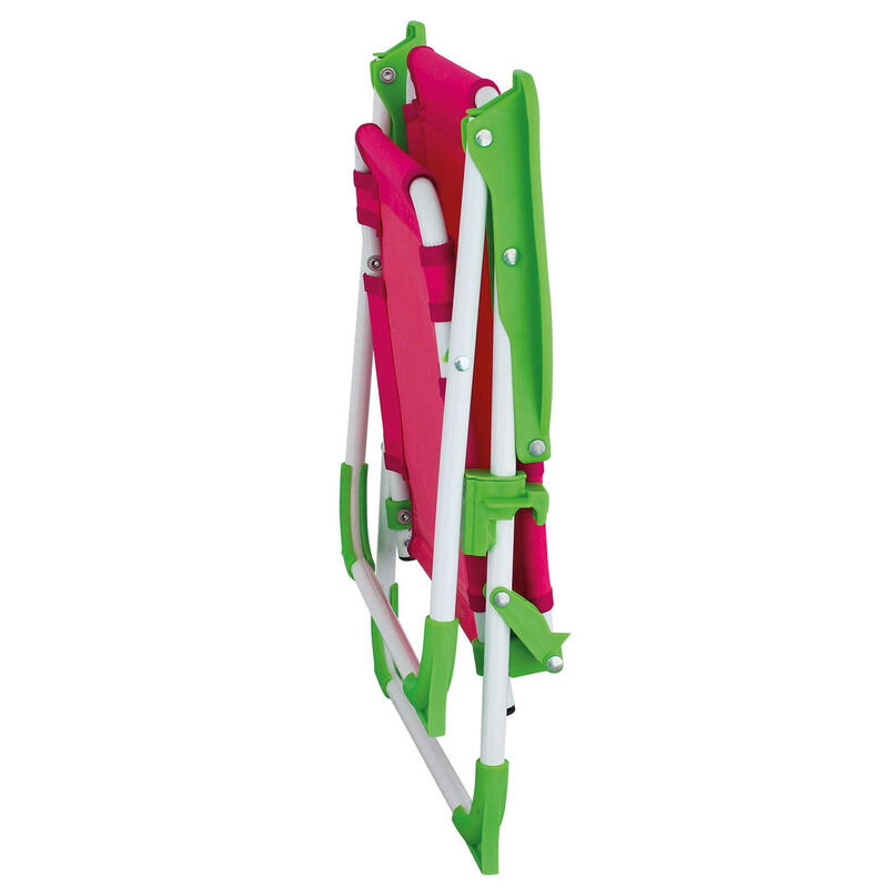 Eurotrail campingstoel Nicky junior 46 cm polyester/staal roze