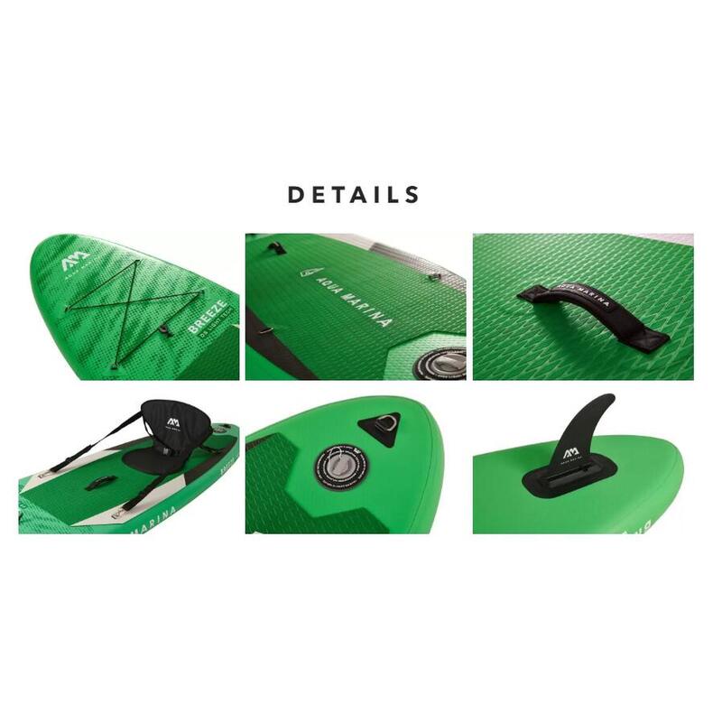BREEZE Inflatable Stand Up Paddle Board Set - Green