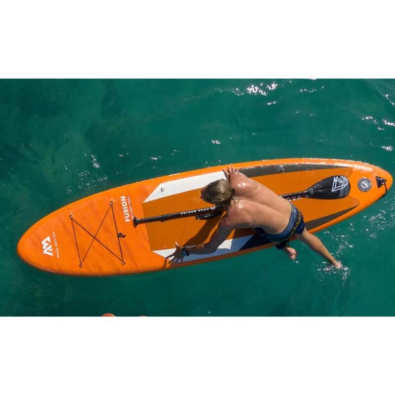 FUSION Inflatable Stand Up Paddle Board Set - Orange