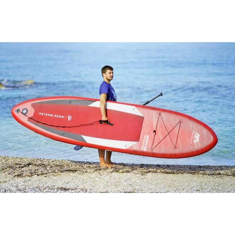 MONSTER Inflatable Stand Up Paddle Board Set - Red