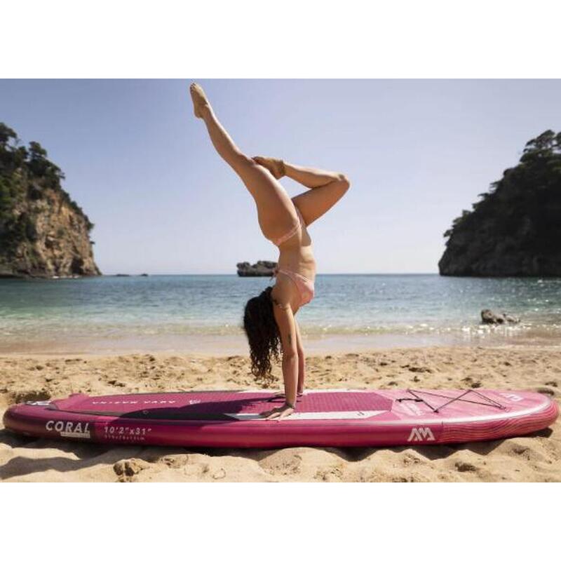 CORAL Inflatable Stand Up Paddle Board Set - Pink