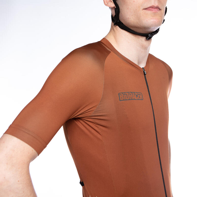 Maillot Cycliste pour Hommes - Bronze - Metalix