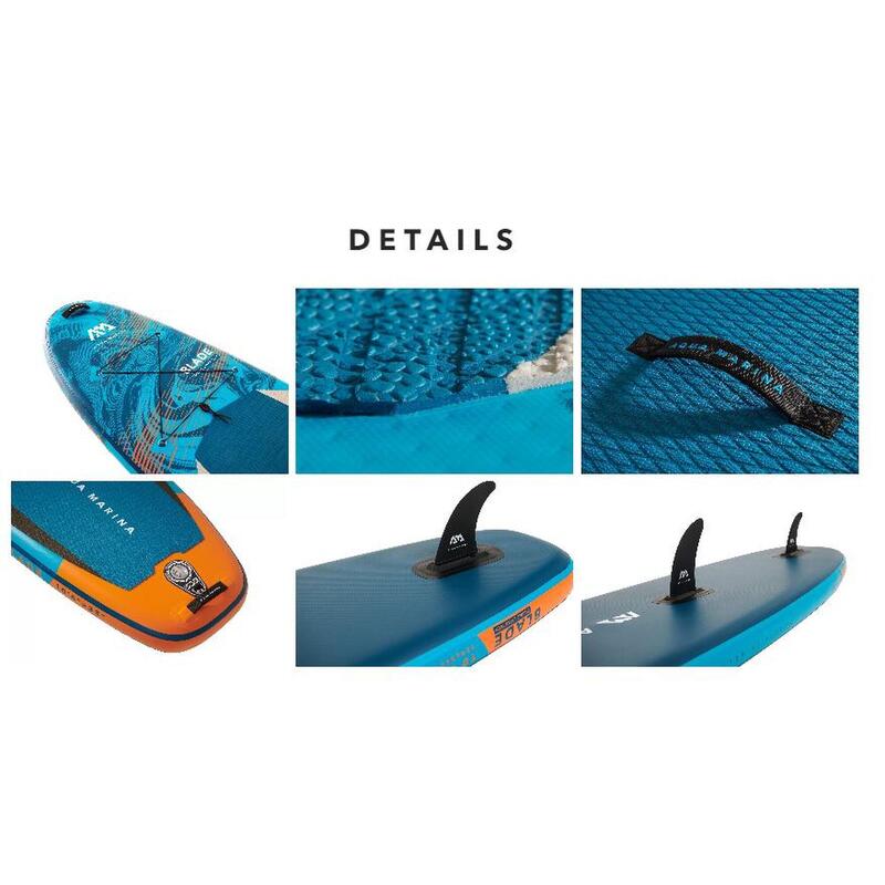 BLADE Inflatable Stand Up Paddle and Windsurf Board Set - Blue