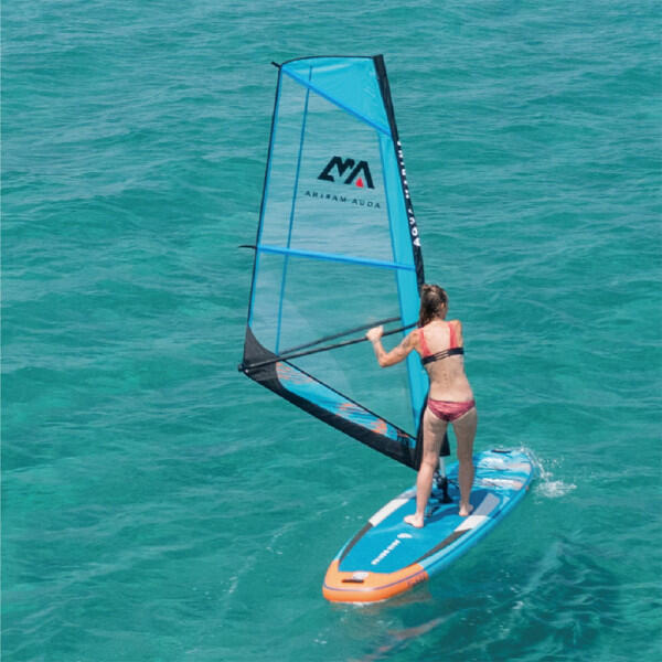 BLADE Inflatable Stand Up Paddle and Windsurf Board Set - Blue