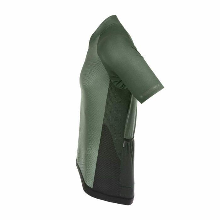 Maillot Cycliste pour Hommes - Vert Olive - Sprinter Coldblack 2/7