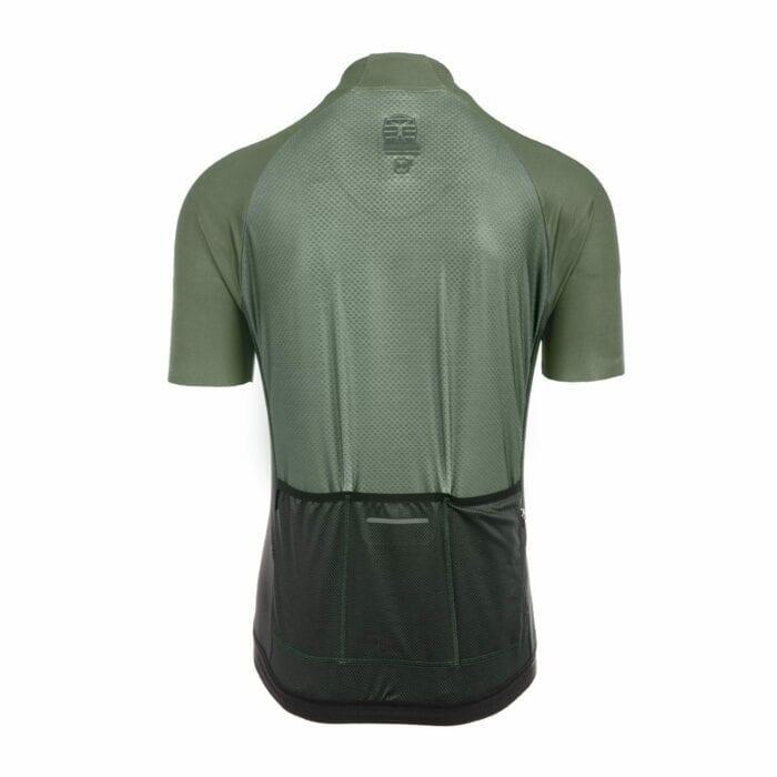 Maillot Cycliste pour Hommes - Vert Olive - Sprinter Coldblack 3/7