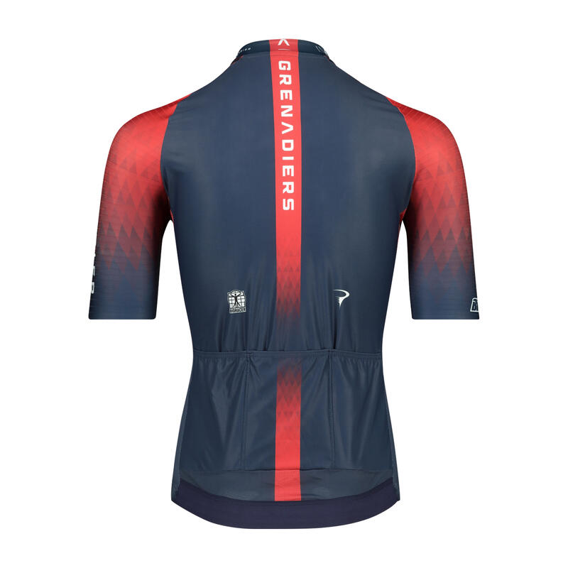 BioRacer Ineos Grenadiers Icon Navy Blue Fietsshirt Korte Mouw Heren