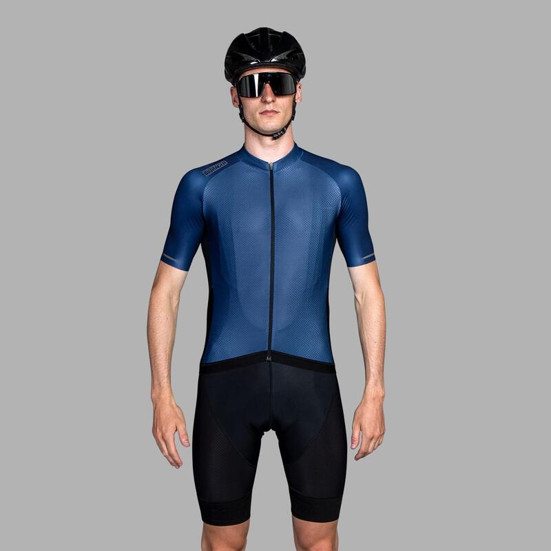Maillot Cycliste pour Hommes - Bleu Marine - Sprinter Coldblack
