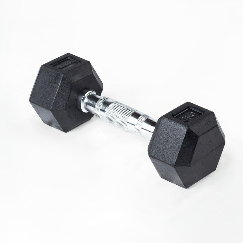 Mancuerna Hexagonal BOXPT 3kg Negra