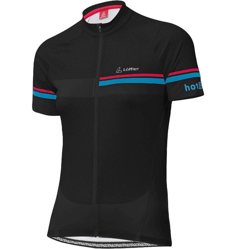 Wielrenshirt korte mouwen W Bike Jersey FZ HotBONDr dames - Zwart