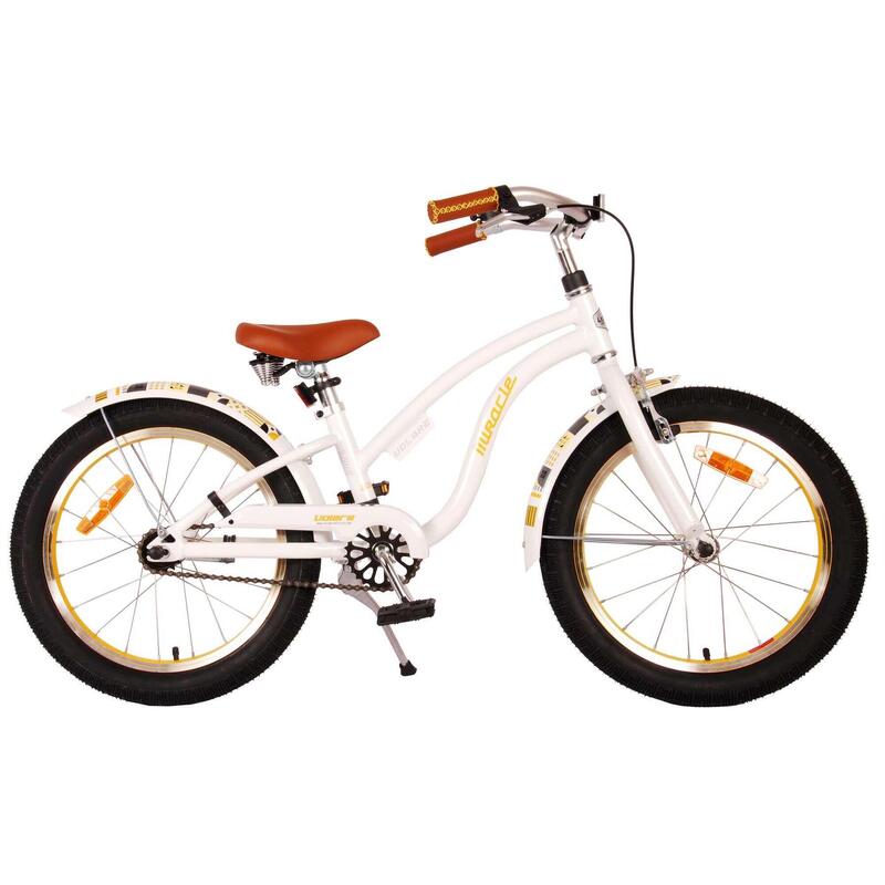 Volare Miracle Cruiser Children's Bike - Girls - 18 pouces - White - Collection