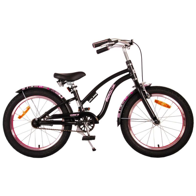 Volare Miracle Cruiser Children's Bike - Girls - 18 pouces - Matt Black -