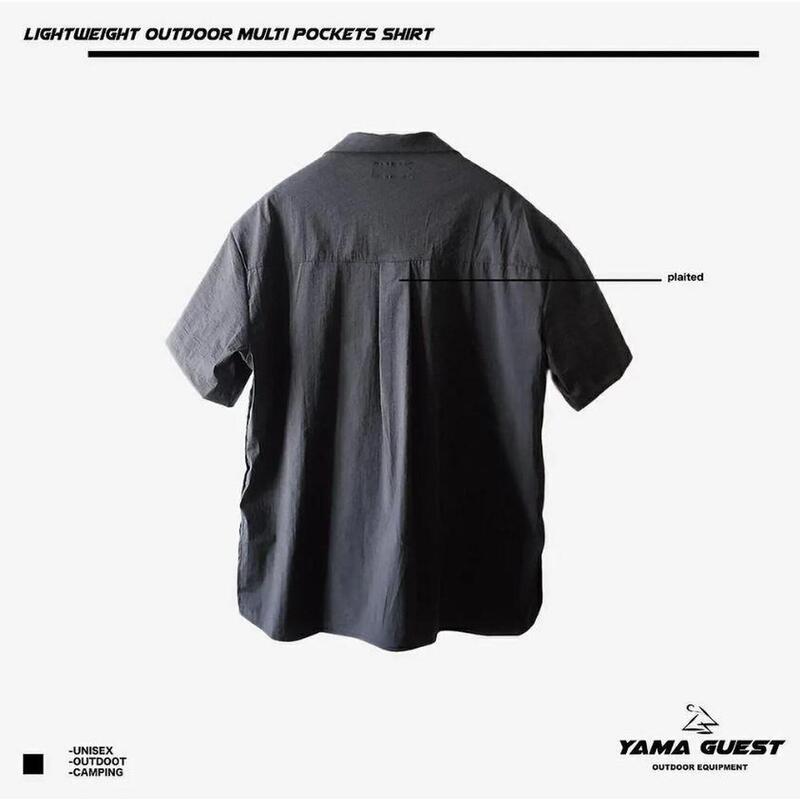 TP07 Outdoor Lightweight Packable Shirt - Black