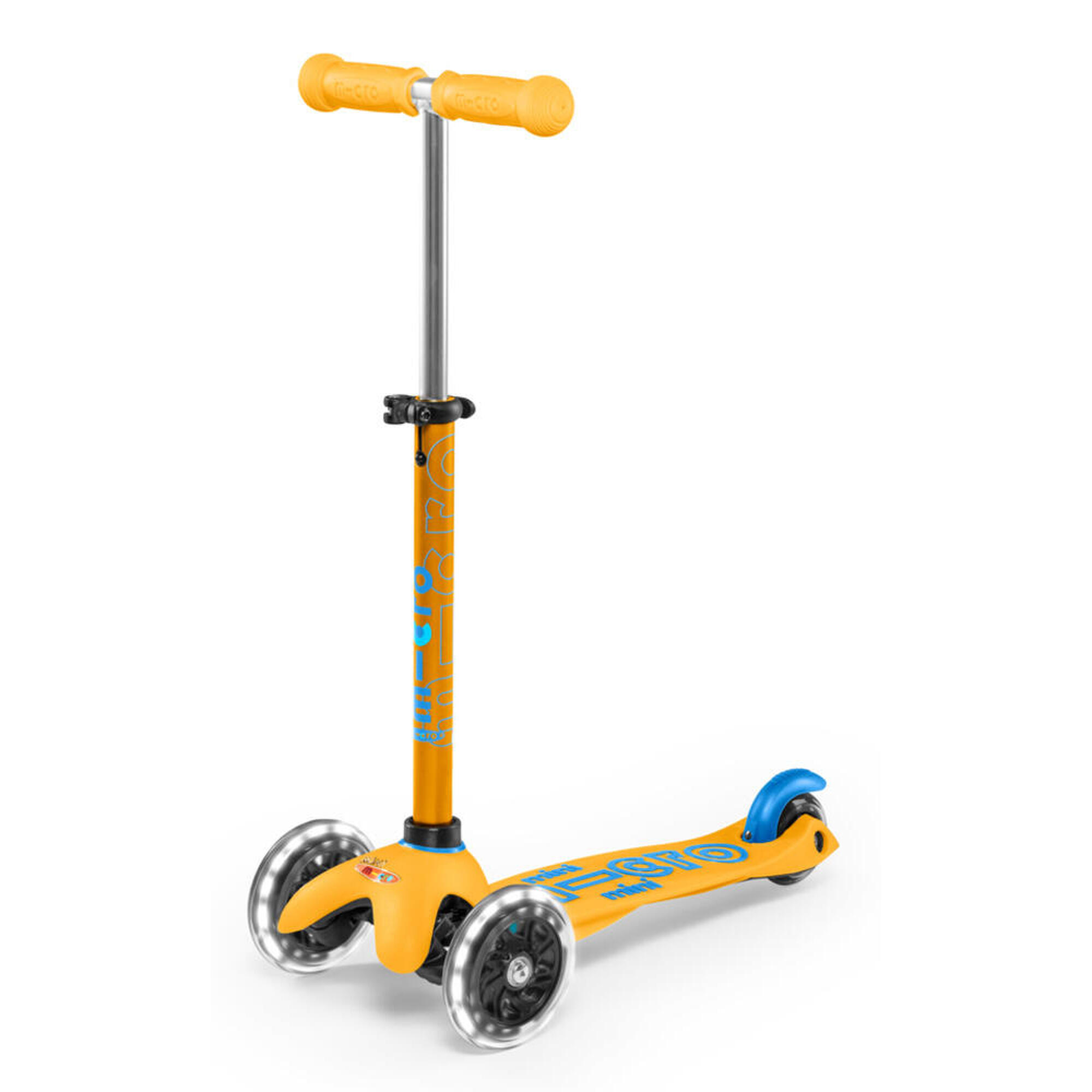 PATINETE INFANTIL MICRO MINI DELUXE LED APRICOT DE 3 RUEDAS DESMONTABLE