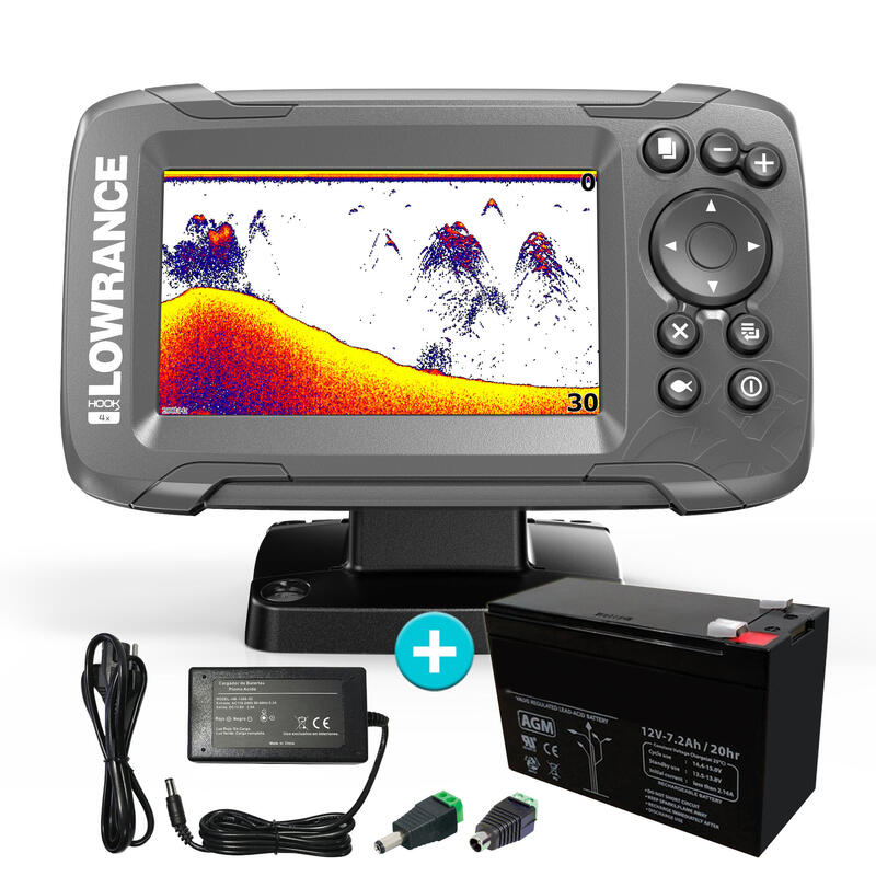 Sonda Pesca Lowrance HOOK2 4x Sonda GPS con Transductor + Bateria