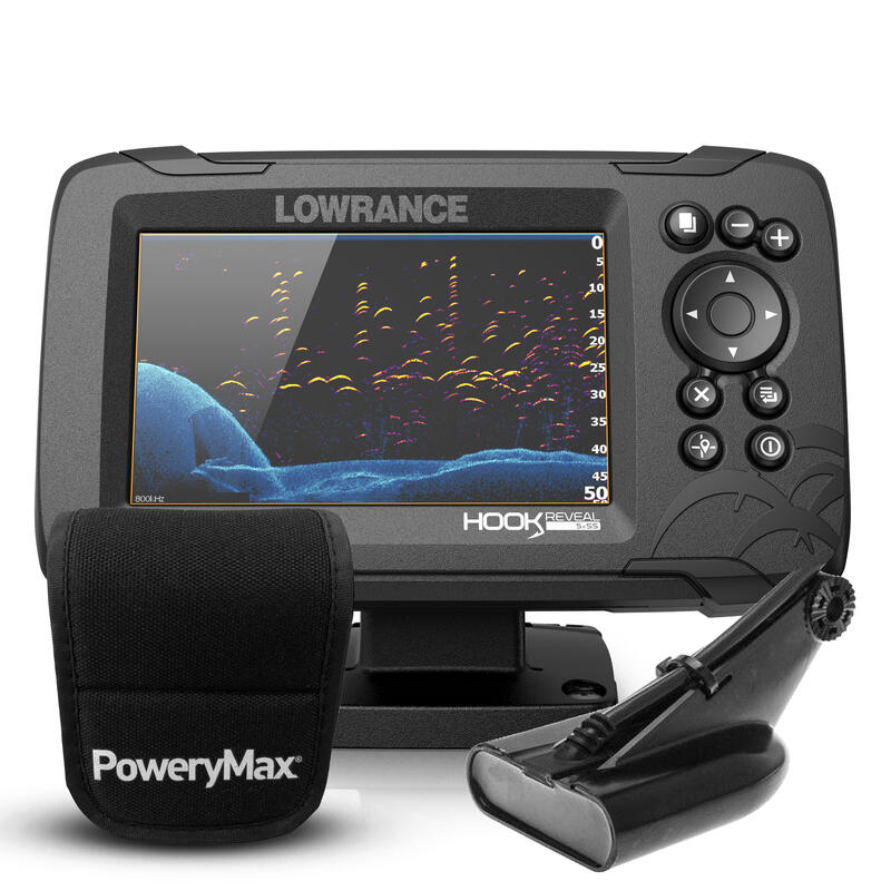 Sonda Pesca Lowrance HOOK Reveal 5 PoweryMax Ready Transductor HDI 50/200.