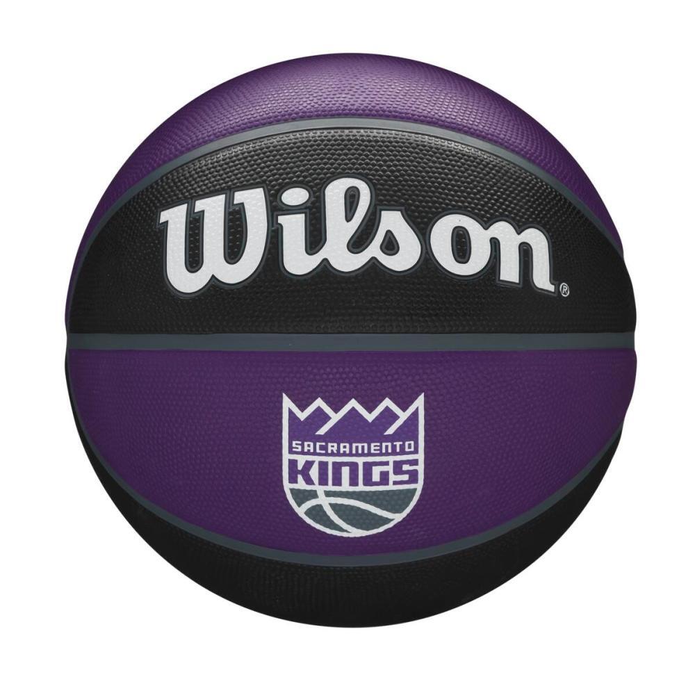 Wilson - Ballon De Basketball Wilson Nba Team Tribute – Sacramento Kings - Ballon De Basket - Noir|violet - 7 - Decathlon