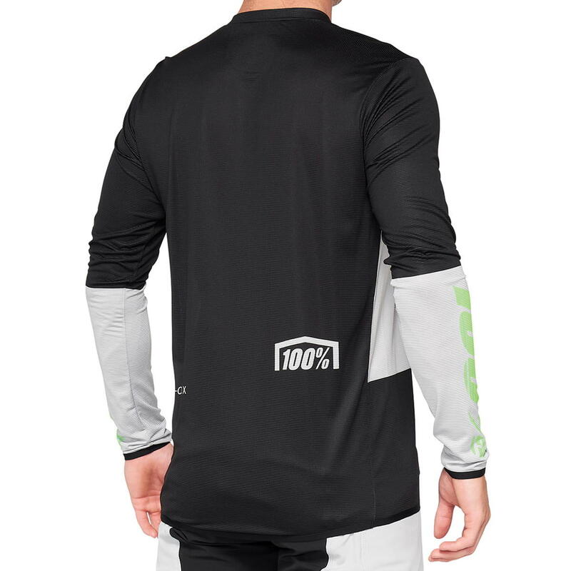 Maillot R-Core X - Maillot de manga larga - Vapor/Negro - Negro/Gris/Verde