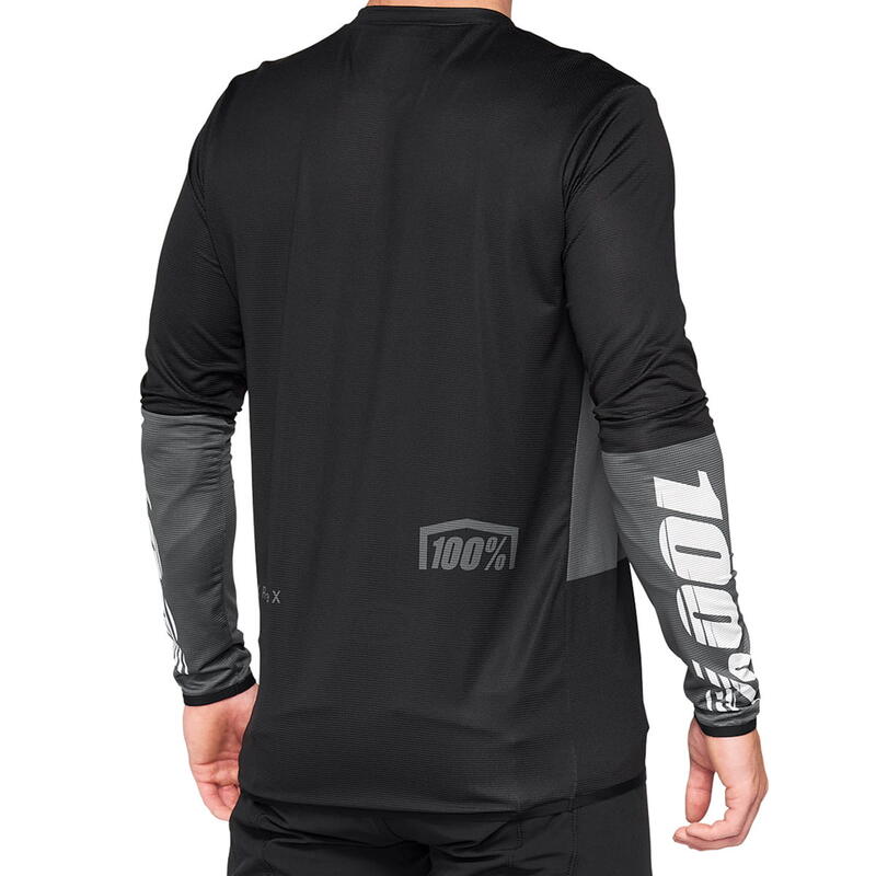 R-Core X Jersey - Maillot à manches longues - anthracite/noir - noir/gris/blanc