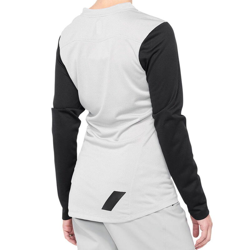 Maillot de manga larga Ridecamp Mujer - Gris/Negro