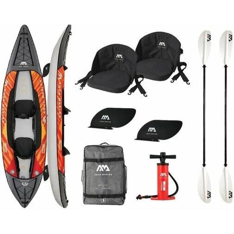 MEMBA 12’10”２Person Inflatable Kayak Set - Orange
