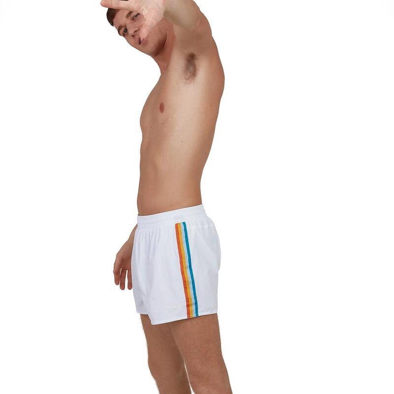 Sort baie barbati Speedo Retro 13" alb