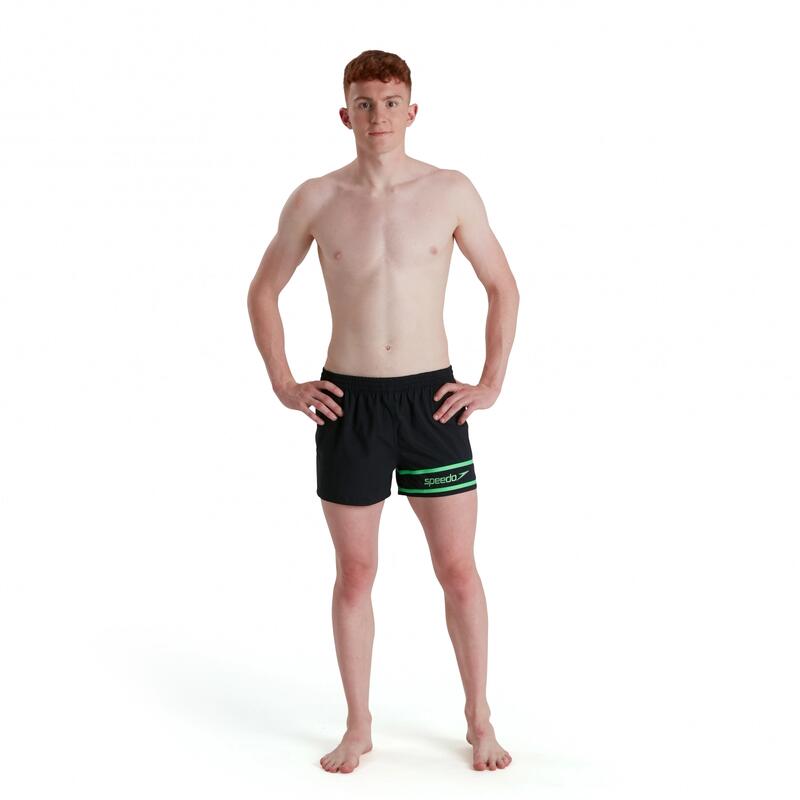 Sort baie barbati Speedo Retro 13" negru/verde