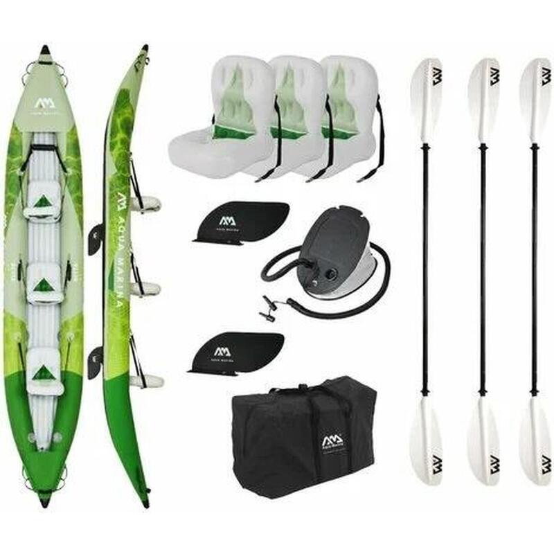 BETTA 15’7“ 3 Person Inflatable Kayak Set - Green
