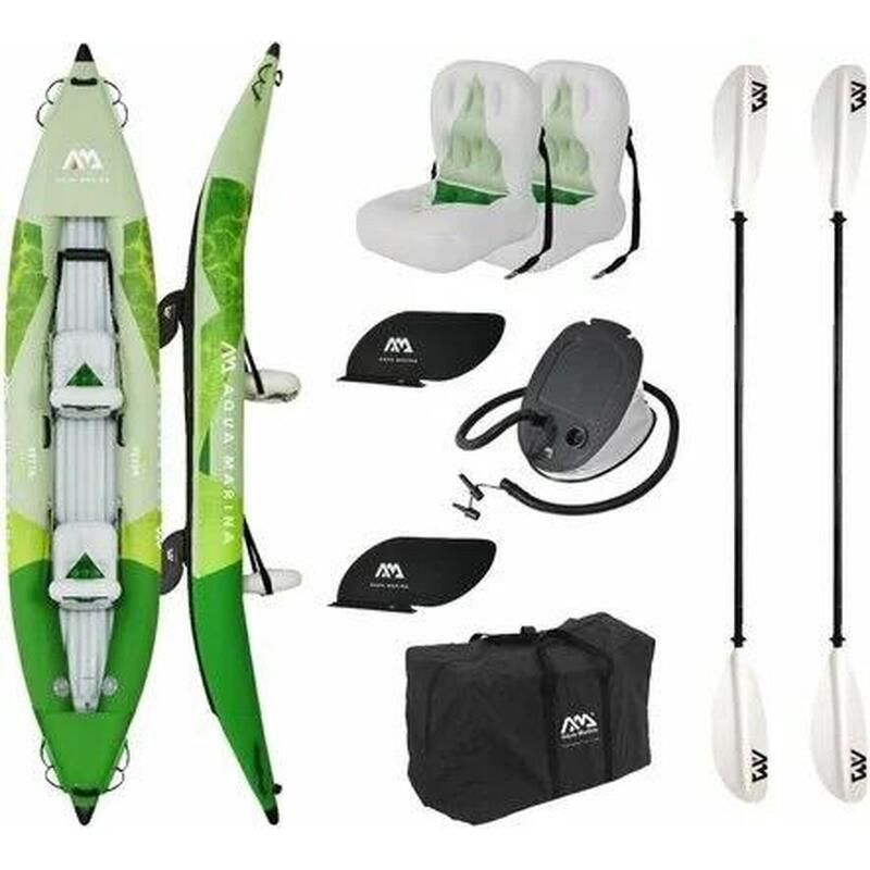 BETTA 13’6“２Person Inflatable Kayak Set - GREEN
