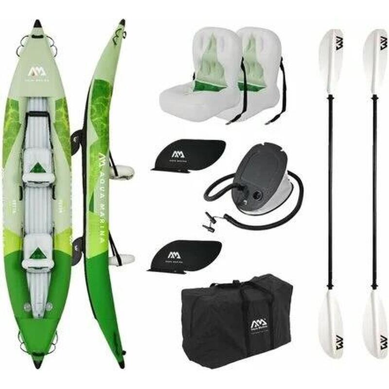 BETTA 13’6“2Person Inflatable Kayak Set - GREEN
