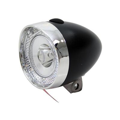Koplamp un-4955 retro mini batterij zwart