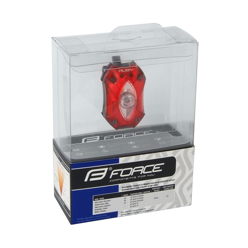 Stop spate Force Red 1 led Cree 60 LM USB
