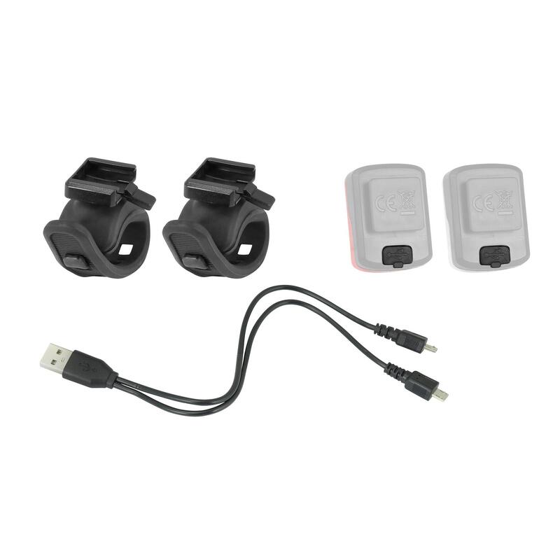 Set lumini Force Point USB fata+spate