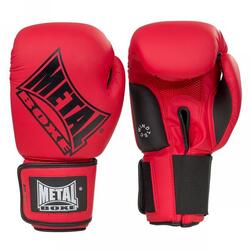 Metal Boxe Gants Entrainement / Compétition Rouge 8 oz