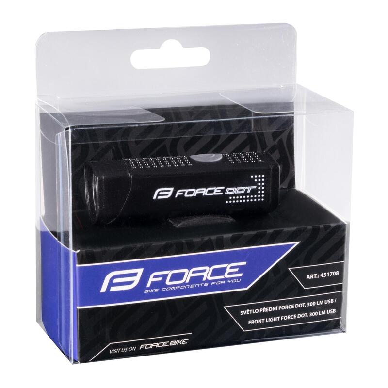 Far Force Dot, 300 lm, USB, Negru