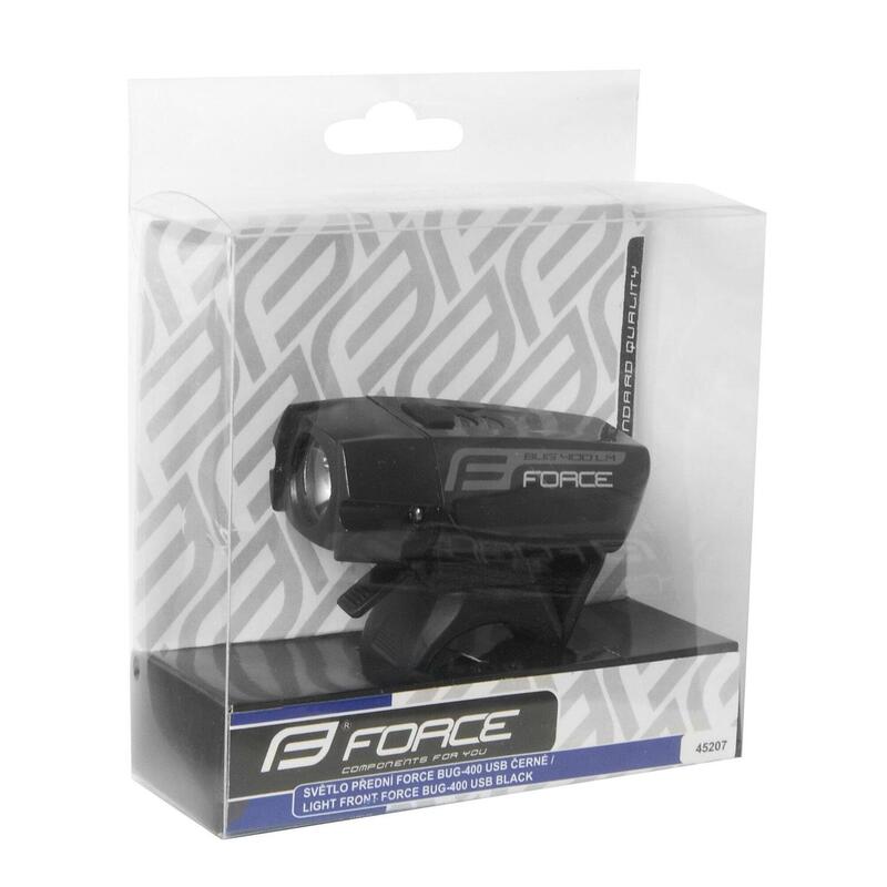 Far fata Force Bug USB 400Lm, Negru