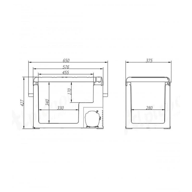 Glacière électrique 40 Litres. 12/24/230V (Gel -20ºC). Alpicool C40