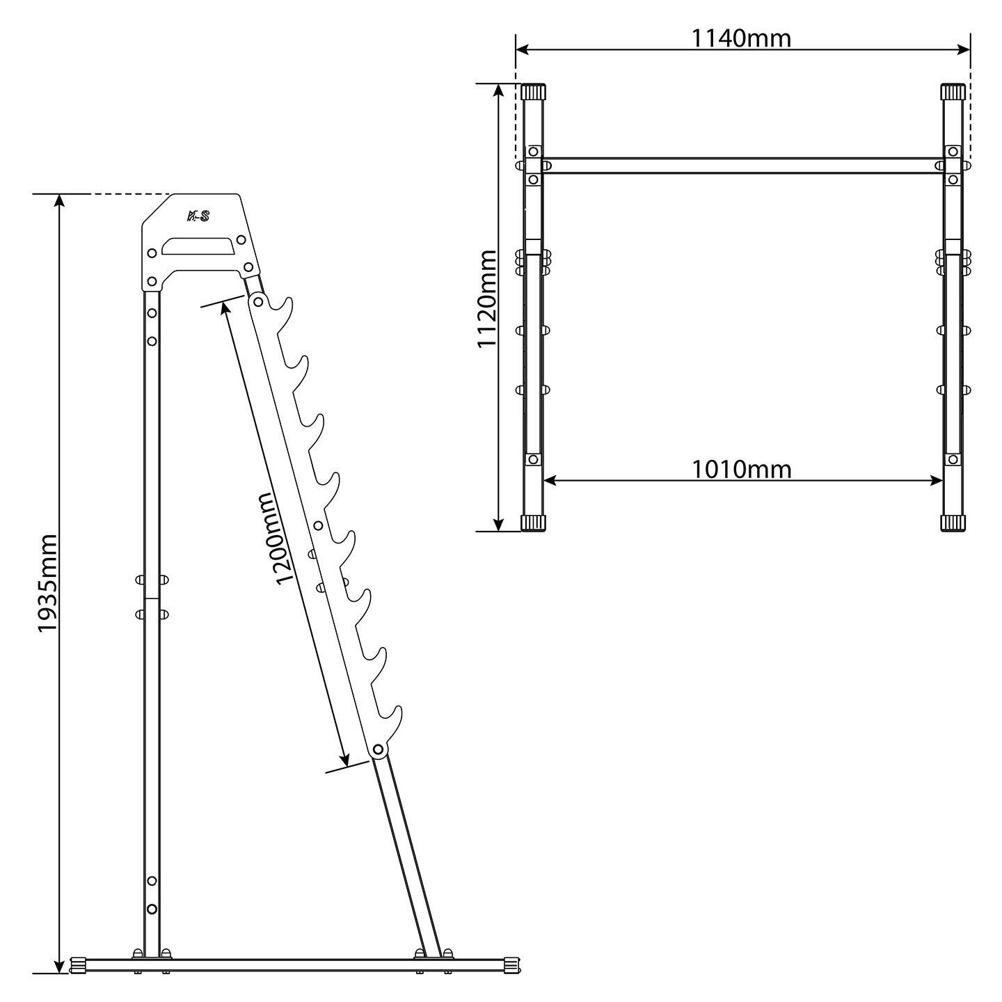 MULTILEVEL SQUAT RACK AND BENCH PRESS WEIGHT LIFTING 5/5