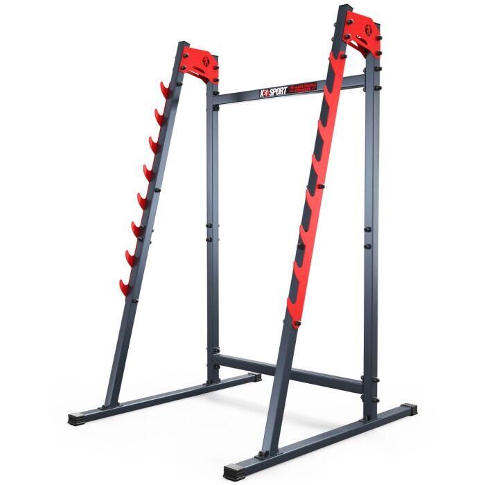 K-SPORT MULTILEVEL SQUAT RACK AND BENCH PRESS WEIGHT LIFTING