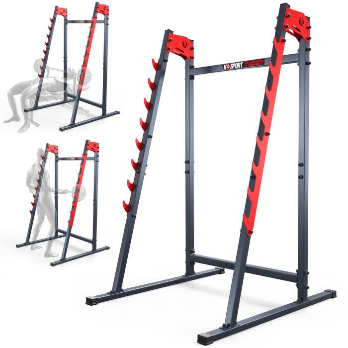 Squat rack per bilancieri a più livelli