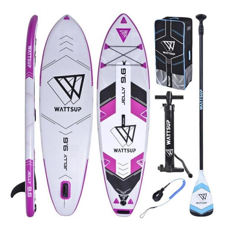 WATTSUP Nafukovací paddleboard SUP WATTSUP Jelly 9'6''x30''x5'' VIOLET/GREY