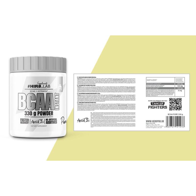 BCAA Hero.Lab BCAA Powder 330g Natural