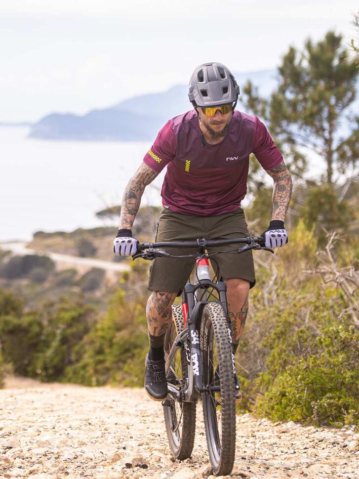 Koszulka rowerowa mtb NORTHWAV EXTRAIL 2 Jersey fioletowa