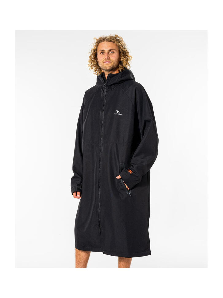 Poncho Rip Curl ANTISERIES HOODED PONCHO czarne