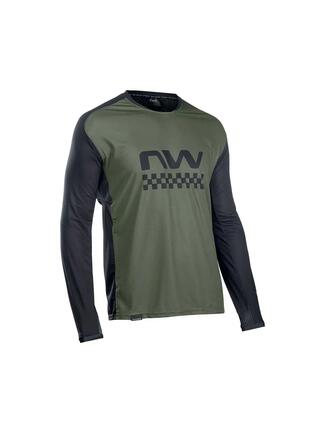 Koszulka rowerowa mtb NORTHWAVE EDGE Jersey LS zielona