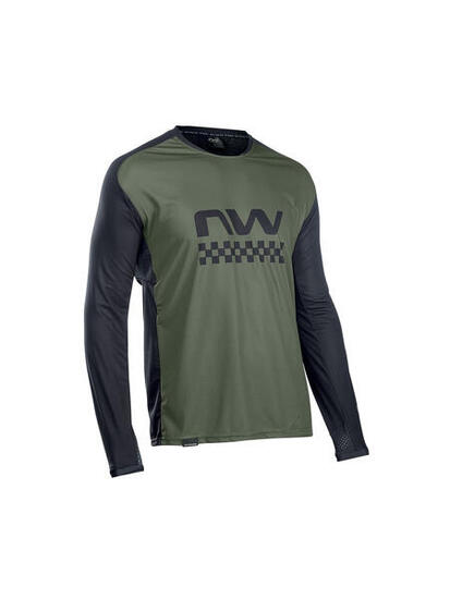 Koszulka rowerowa mtb NORTHWAVE EDGE Jersey LS zielona