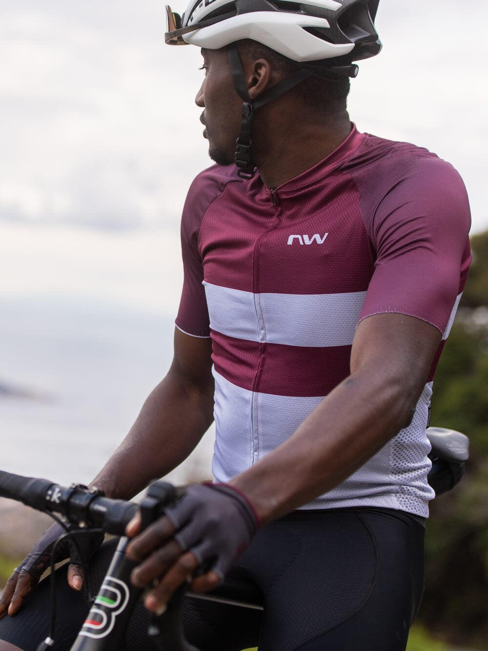 Koszulka rowerowa NORTHWAVE BLADE AIR Jersey fioletowo szara 2/5
